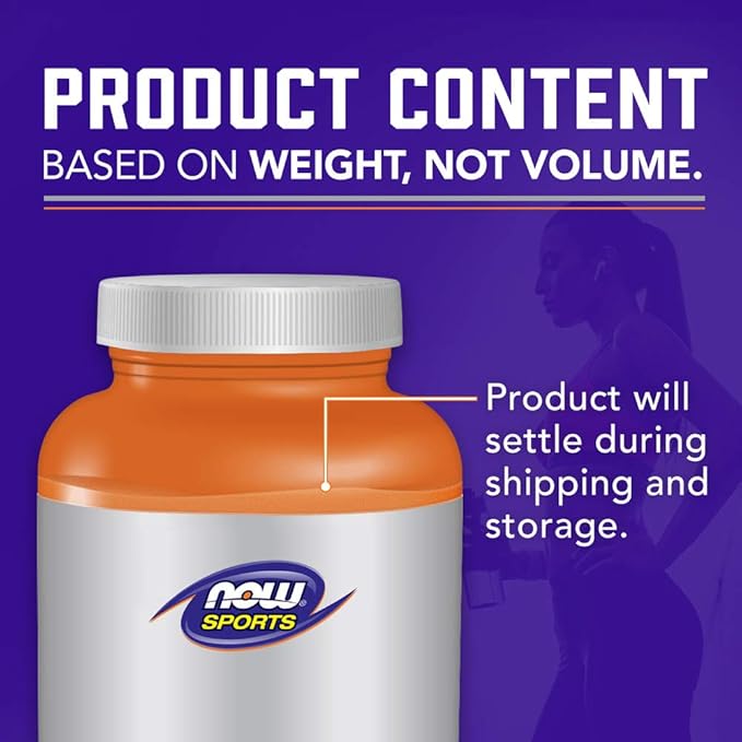 NOW Foods Sports Nutrition, L-Glutamine Pure Powder, Nitrogen Transporter*, Amino Acid, 35.3-Ounce