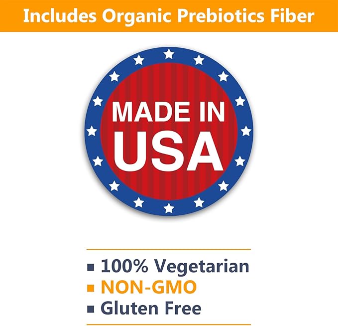 NewRhythm Probiotics 50 Billion CFU 20 Strains, 120 Veggie Capsules, Targeted Release Technology, Stomach Acid Resistant, No Need for Refrigeration, Non-GMO, Gluten Free