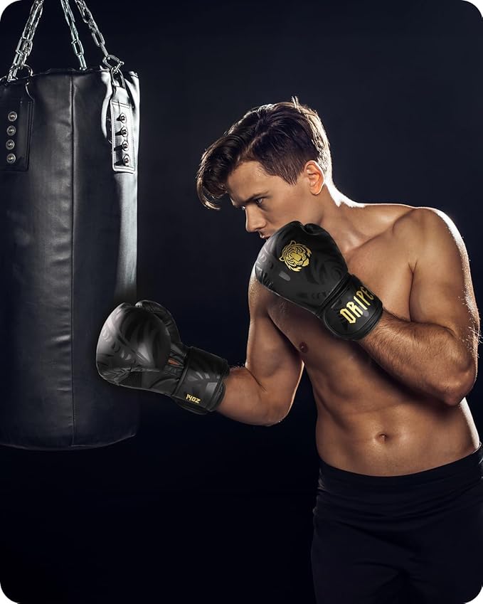 Dripex Boxing Gloves for Men Women Youth, Boxing Training Gloves | for Heavy Bag Workout, Muay Thai, Kickboxing, Sparring Punching(8 10 12 14 16oz)