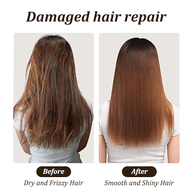 Hydrating Collagen Hair Mask for Dry Damaged Hair-Deep Repair Conditioning Treatment Hair Smooth Masque for All Hair Types 8.45 Oz
