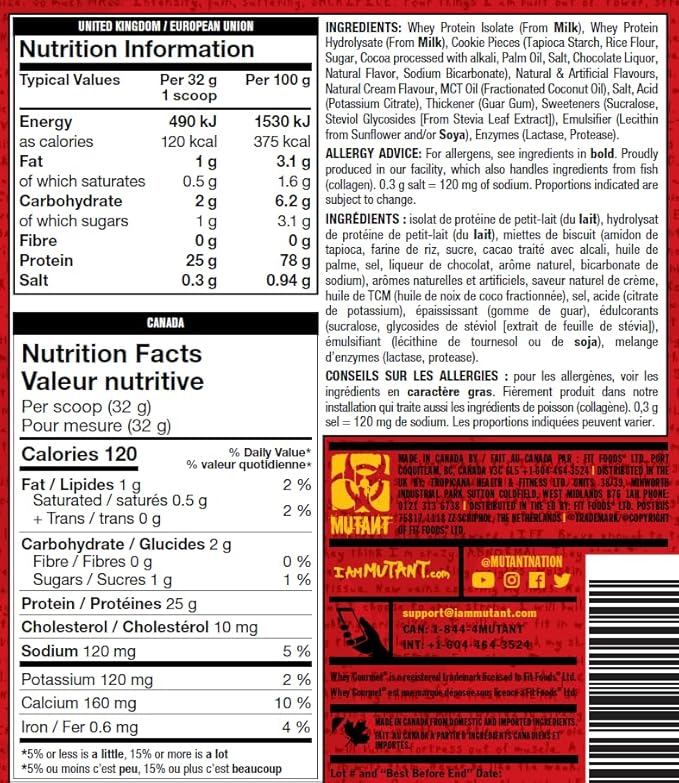 Mutant Mutant Iso Surge Cookies & Cream - 2270 g