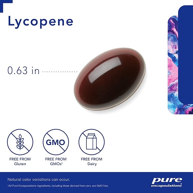 Pure Encapsulations Lycopene 20 mg | Dietary Supplement for Cellular and Macular Support | 120 Softgel Capsules