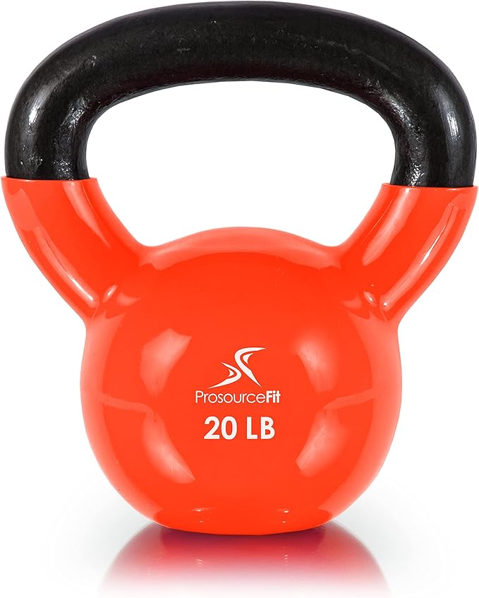 ProsourceFit Vinyl Coated Cast Iron Kettlebells for Full