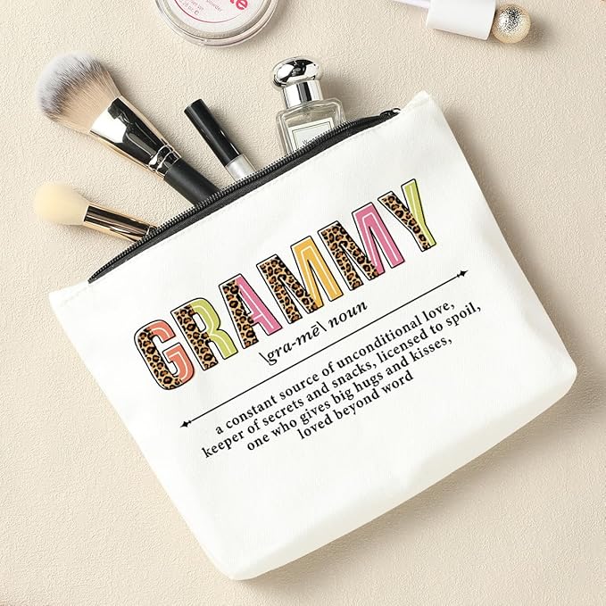 Grammy Makeup Bag - Cosmetic Bag for Grandma Gifts, Mother's Day & More