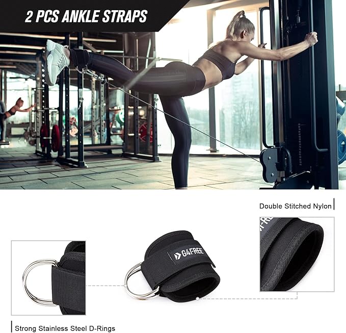 G4Free 7pcs Barbell Pad Set for Squat 2 Gym 3 Hip