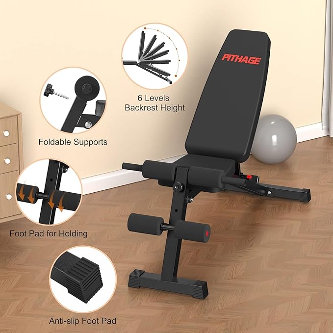 Weight Bench Workout Bench for Home Gym Adjustable 660LBS