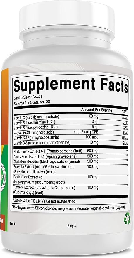 Best Naturals Uric Acid Cleanse Vitamins for Men and Women - 90 Veggie Capsules (90 Count (Pack of 3))