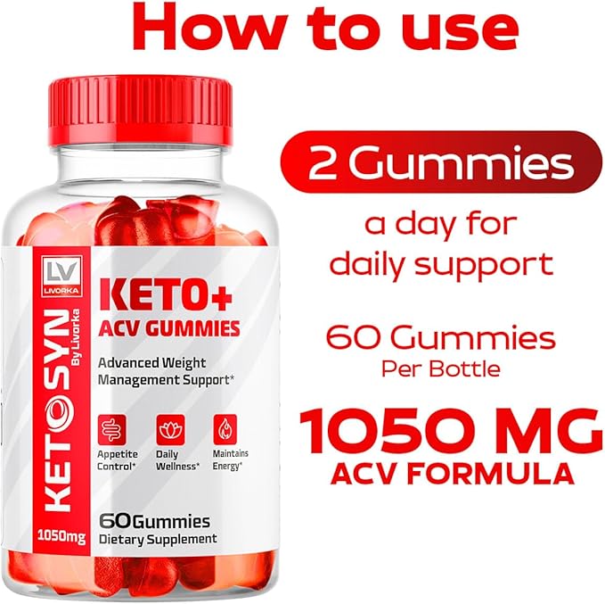 Ketosyn ACV Gummies, Keto Syn Gummies, Ketosyn Keto Plus ACV Gummies, Ketosyn Keto ACV Gummies, Keto Syn ACV Gummies 1050 MG, Keto ACV Gummies Ketosyn, 60 Gummies for 1 Month