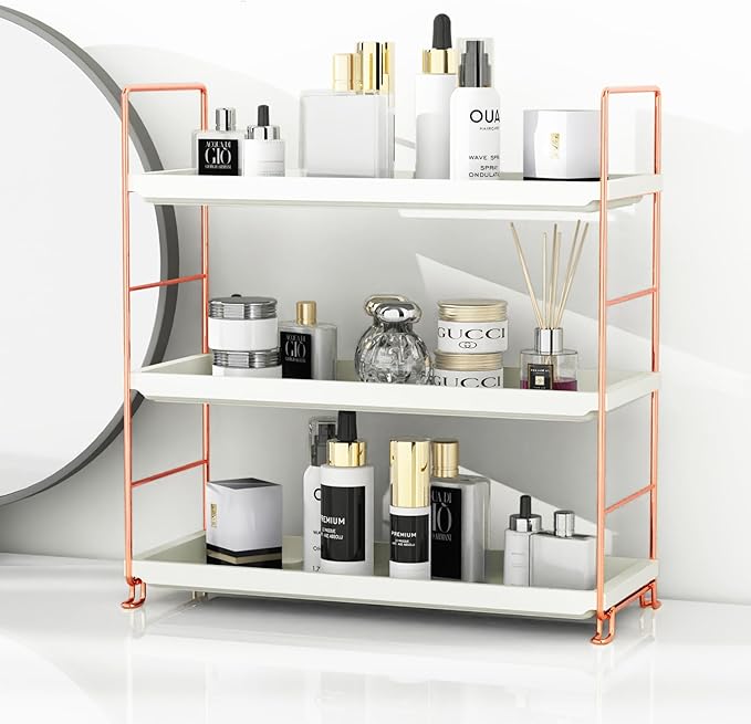 FSyueyun 3-Tier Makeup Shelf Organizer