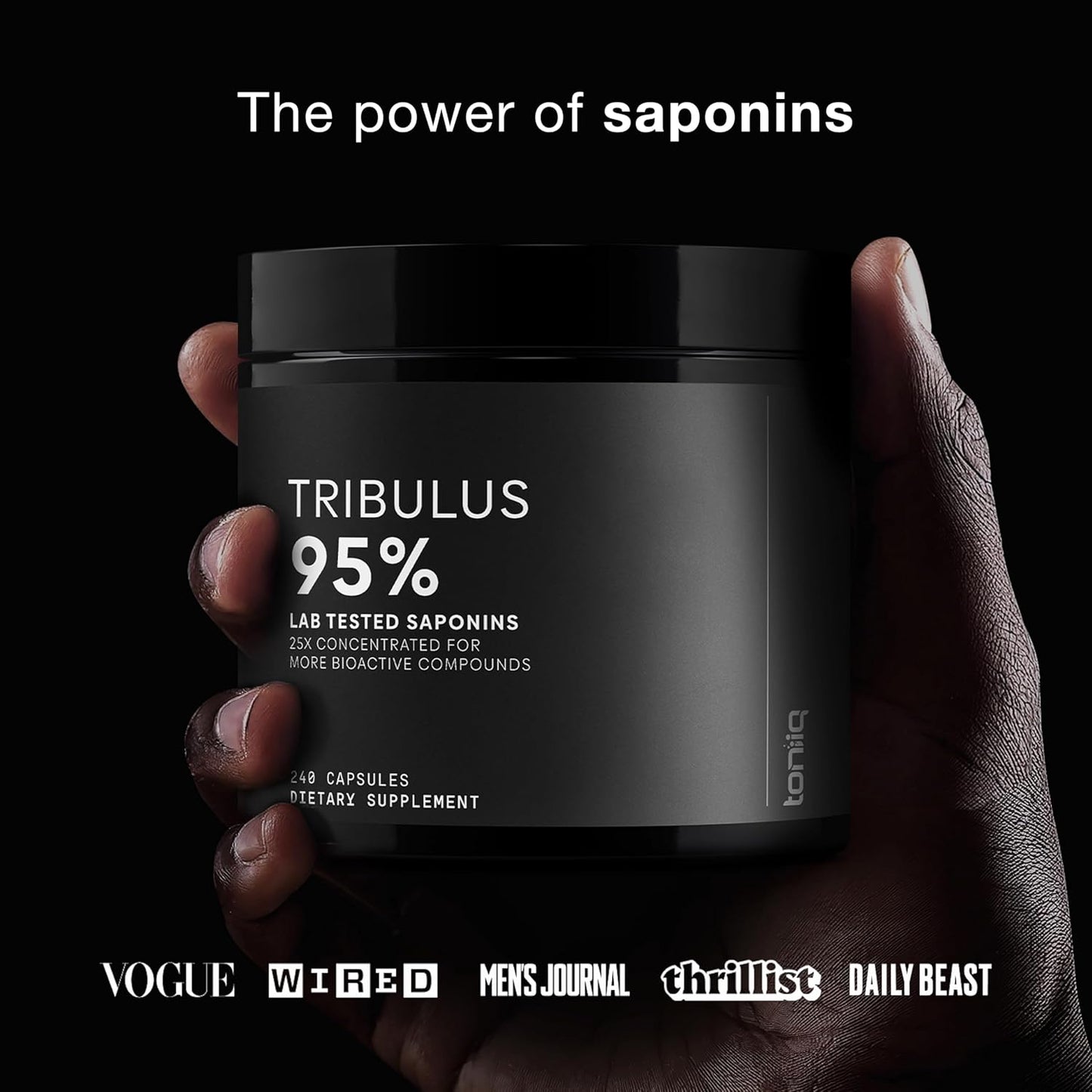 32,500mg 25:1 Concentrated Extract High Strength Tribulus Terrestris for Men - 95% Saponins - 1300mg Concentrated Extract Formula - 240 Caps