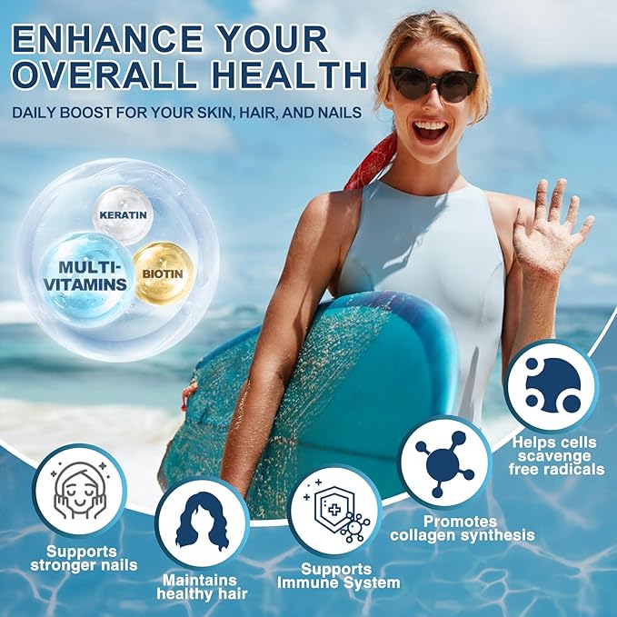 ZEBORA Marine Collagen Peptides Powder with Hyaluronic Acid, Keratin - Wild Caught Hydrolyzed Fish Collagen with Multivitamins - Support Skin Hair Nail Joints, Keto Friendly, 35 Servings