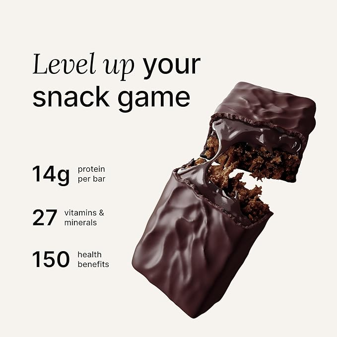 Huel Complete Nutrition Vegan Protein Bars | Chocolate Fudge Brownie | 13g Protein, 27 Vitamins and Minerals, 2g Sugar, Non-GMO, 100% Plant Based Snack | 12 Pack