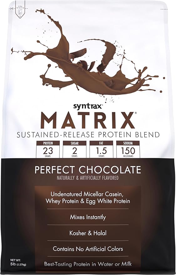 Syntrax Nutrition Matrix Sustained-Release Protein Blend Perfect Chocolate 2 lbs.