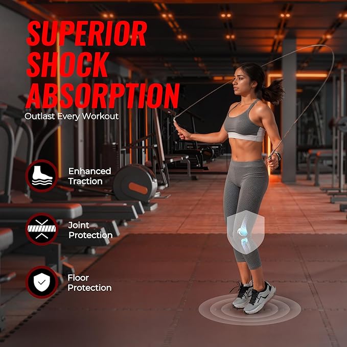 SUPERJARE 0.56'' Thick 12 Pcs 48 Sq Ft