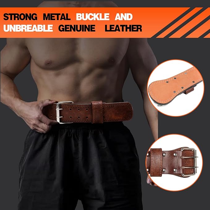 Weight Lifting Belt Gym Fitness 4†Padded Support,10 Adjustable