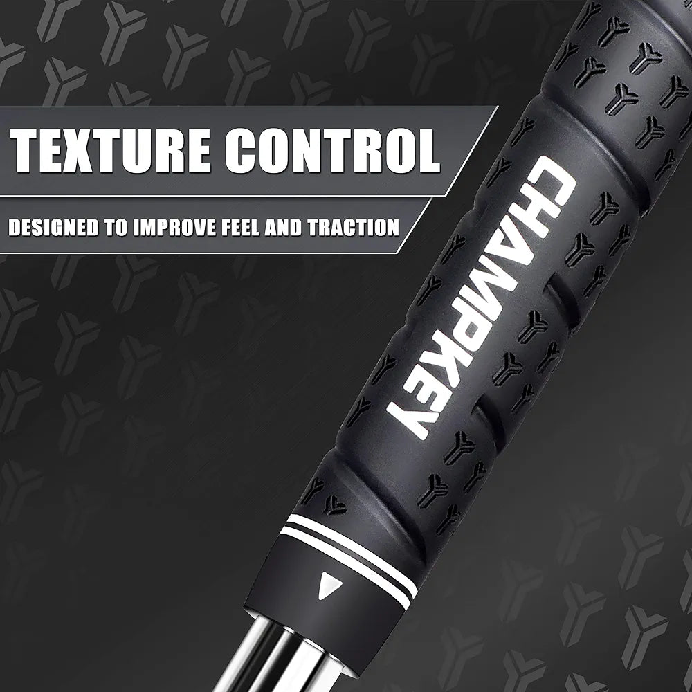 CHAMPKEY WRAP-Y Rubber Golf Grips 13 Pack Come with All Repair Kits - High Feedback and Traction Golf Club Grips