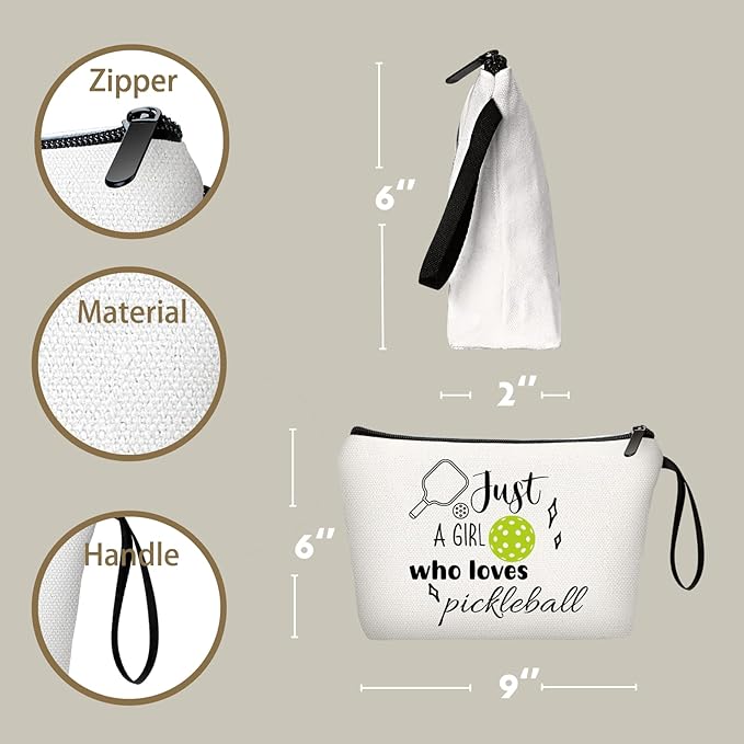 Pickleball Gifts,PickleBall Makeup Bag,Birthday Gifts for Friendship,Womens Birthday Gifts,Gifts for Pickleball Lovers,Sister,Friends