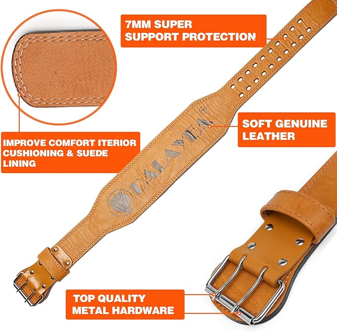 Weight Lifting Belt Gym Fitness 4†Padded Support,10 Adjustable