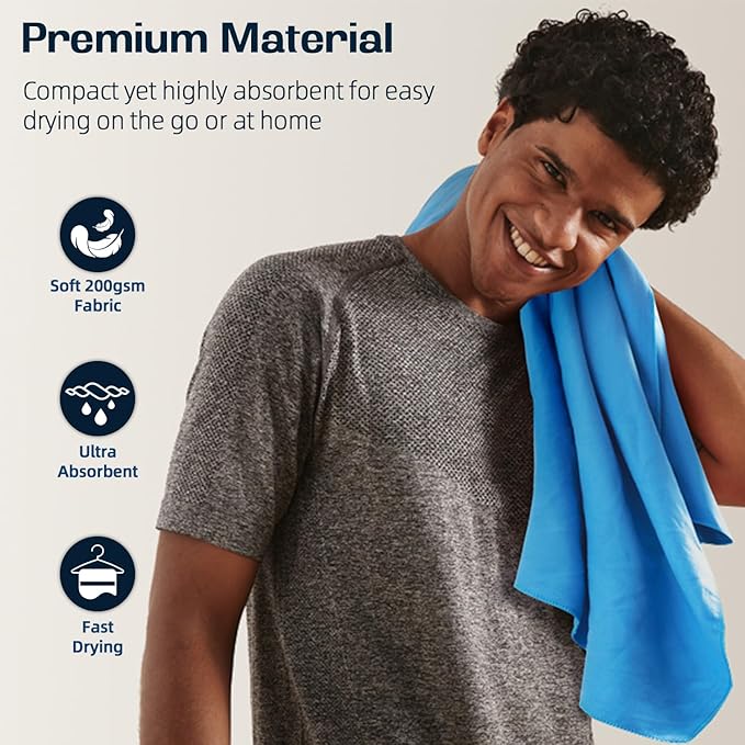 BAGAIL Camping Towel with EVA Case