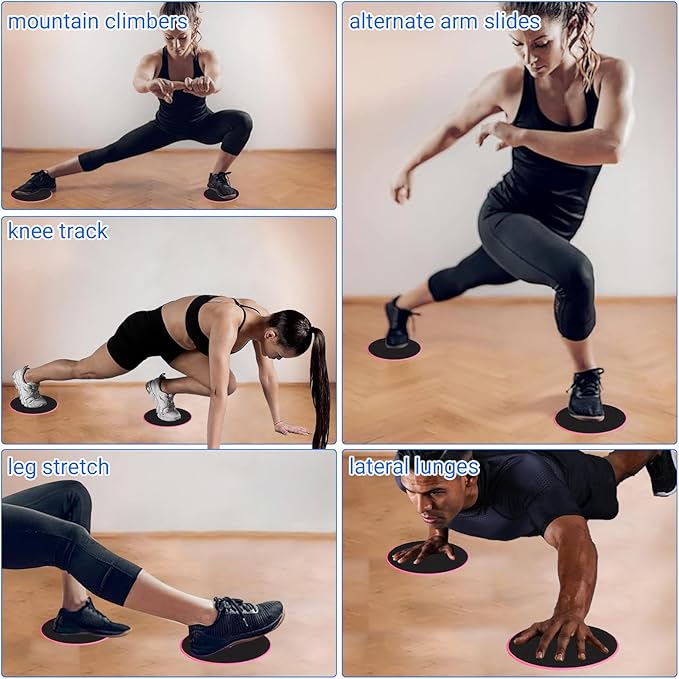 Exercise Sliders, Core Sliders for Working Out, Dual