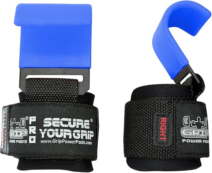 Weight Lifting Hooks Heavy Duty Lifting Wrist Straps