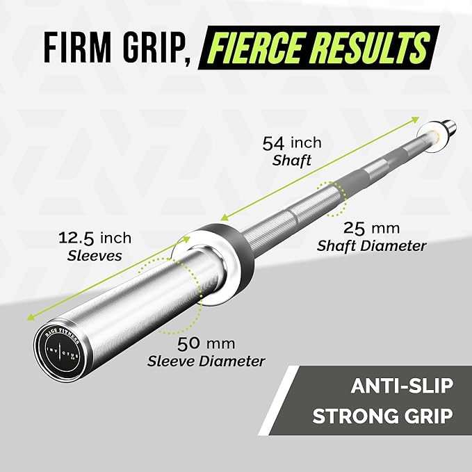 Invictus Women’s Barbell (6FT) (33LBS Bar Weight) (1200LBS