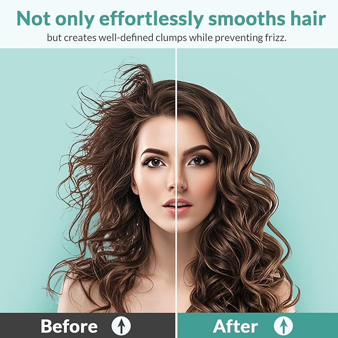 Curl Defining Brush, Volume Curly Hair Brush Products for Effortlessly Detangling Shaping and Styling Women's Men's Curls on All Wet or Dry Hair Types, Reduces Frizz (Marble Purple)