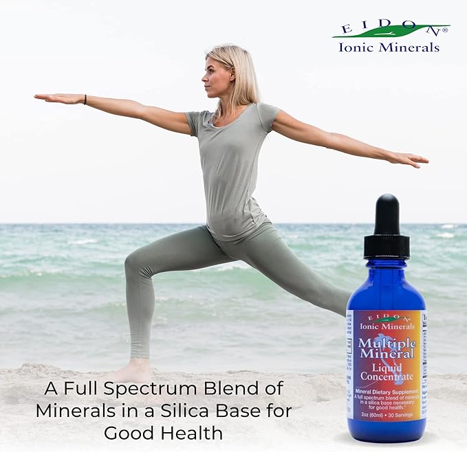 Eidon Multiple Minerals Supplement - Ionic Trace Mineral Drops for Water, Natural Liquid Vitamins to Support Heart Health and Hydration, Bioavailable, No Additives or Preservatives - 2 oz