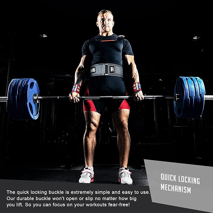 RIMSports Quick Locking Weight Lifting Belt Premium Lifting