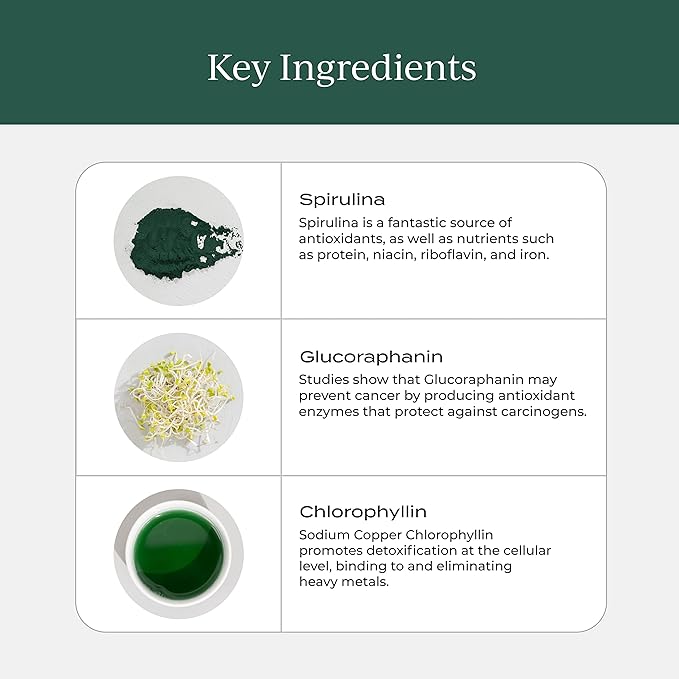 CYMBIOTIKA Super Greens Supplement with Chlorophyll, Spirulina, Daily Vegan Superfood Packets for Digestive Gut Health, Detox, Energy and Immune Support, Citrus Lime Flavor, 15 mL Pouches, 30 Pack