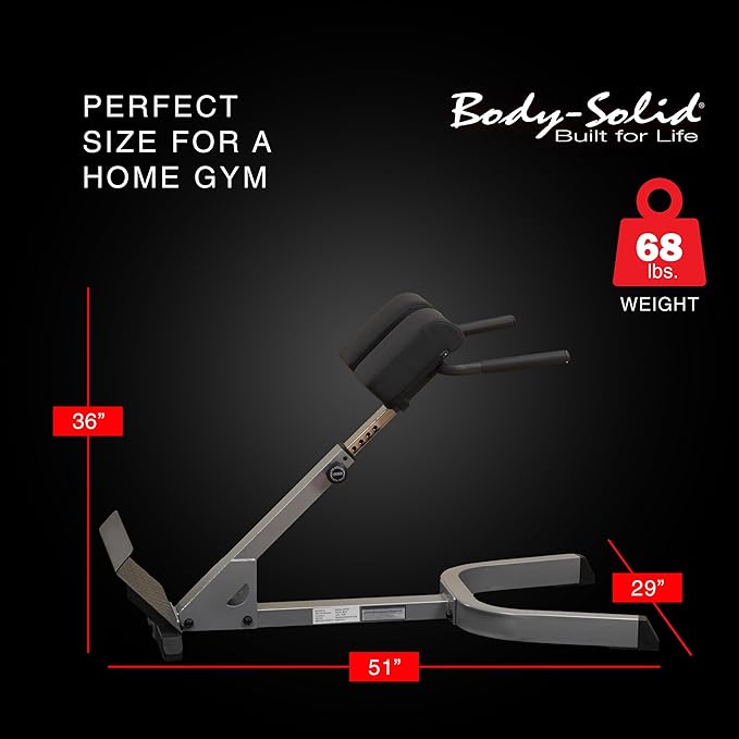 Body-Solid (GHYP345) 45 Degree Hyperextension Bench - Adjustable