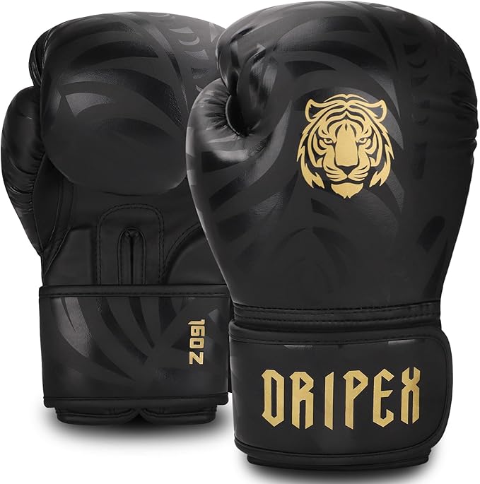 Dripex Boxing Gloves for Men Women Youth, Boxing Training Gloves | for Heavy Bag Workout, Muay Thai, Kickboxing, Sparring Punching(8 10 12 14 16oz)