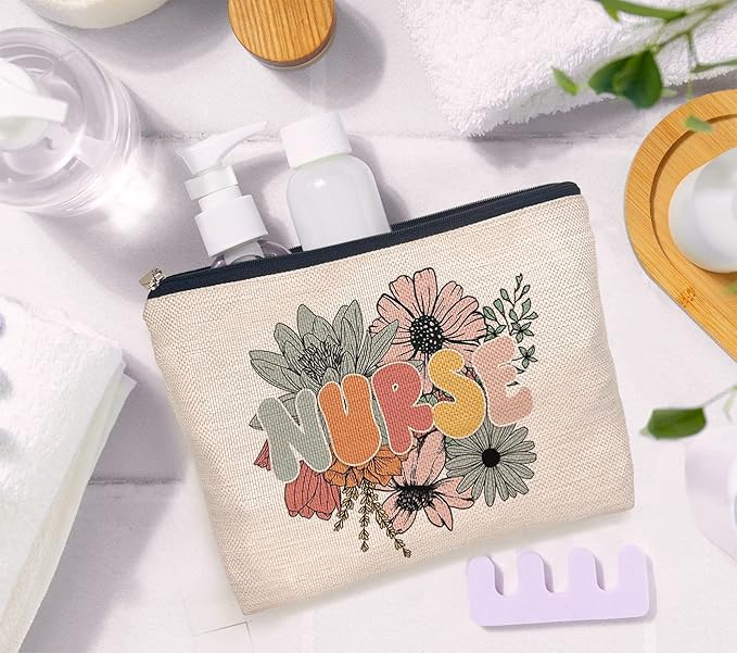 IWXYI Nurse Accessories For Work,Nurse Zipper Pouch,Nurse Gifts For Women,Nurse Makeup Bag Case Bags Zipper Pouch Travel Toiletry Gifts For Women Nurse,Nurse Gift,Nurses Day Gift