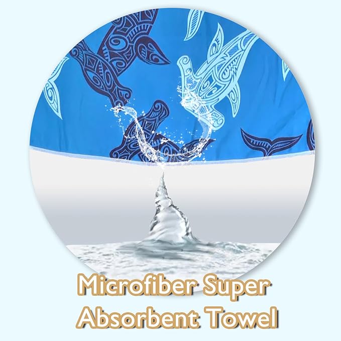 Beach Towel - Microfiber Beach Towels(63" x 32" 1Pcs)- Quick