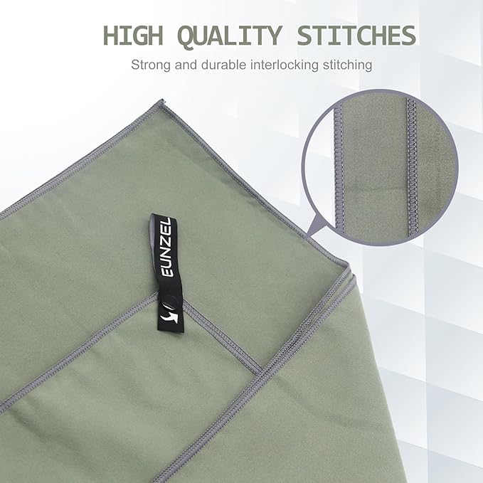 Eunzel Quick Dry Camping Towel 3 Size 1 Pack,Fast