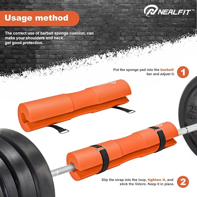 Barbell Pad Squat Pad for Squats—Squat Bar Pad—Great
