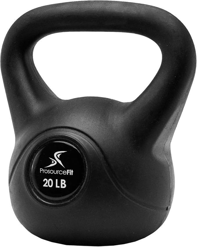 ProsourceFit Vinyl Plastic Kettlebell from 10, 15, 20, 25, 30, and 35 lbs