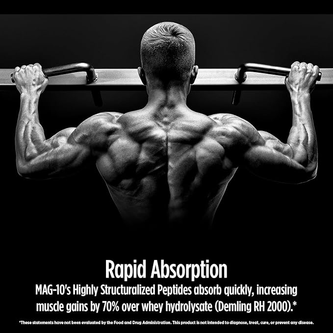 MAG-10 Recovery Drink Mix - Fast-Absorbing Peptides & Cluster Dextrin for Muscle Gains, Quick Recovery & Peak Performance - 15 Servings, Berry (1.29 lb)