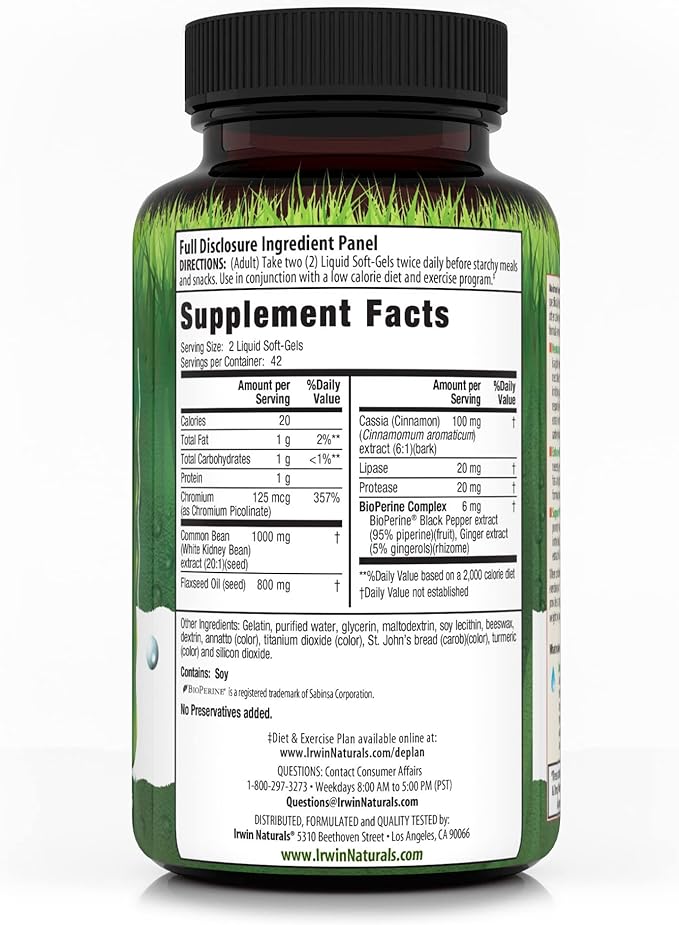 Irwin Naturals Maximum Strength 3-in-1 Carb Blocker 84 Count