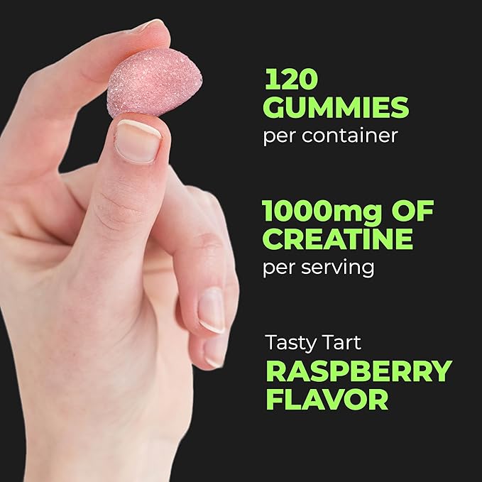 PurePremium Creatine Gummies for Men & Women 5000mg - 120 Creatine Monohydrate Gummies 5g - Vegan Non-GMO Creatine Gummies for Strength, Endurance Support - Creatine Gummies 5g for Muscle Recovery