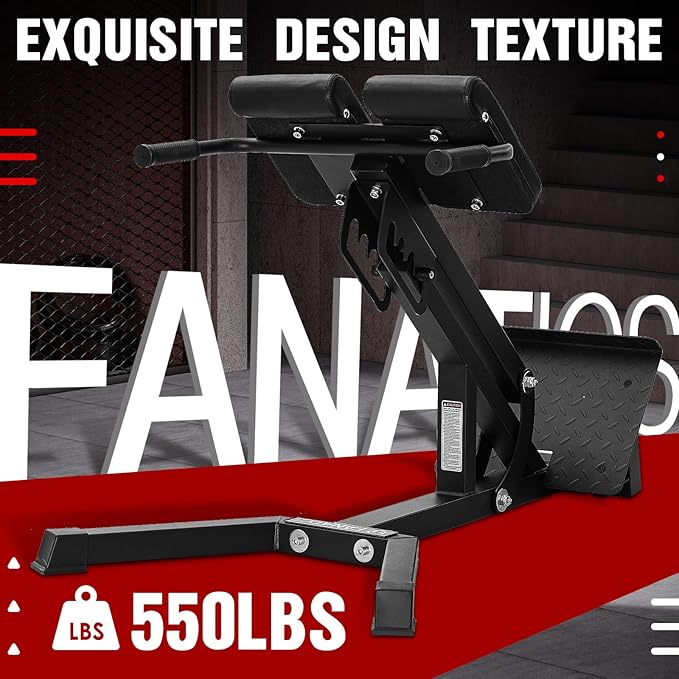 FANATICS Roman Chair Hyperextension Bench Chair