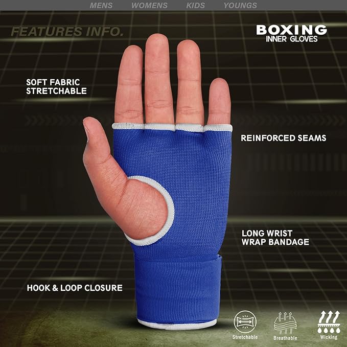 FARABI Kids Hybrid Boxing Inner Gloves Punching Boxing Gloves