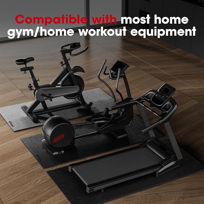 Treadmill Walking Pad Mat 84" x 36" 1/4" Thick