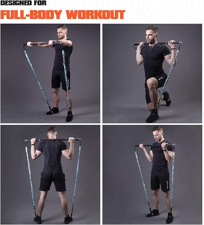 Resistance Band Bar 800 Lbs