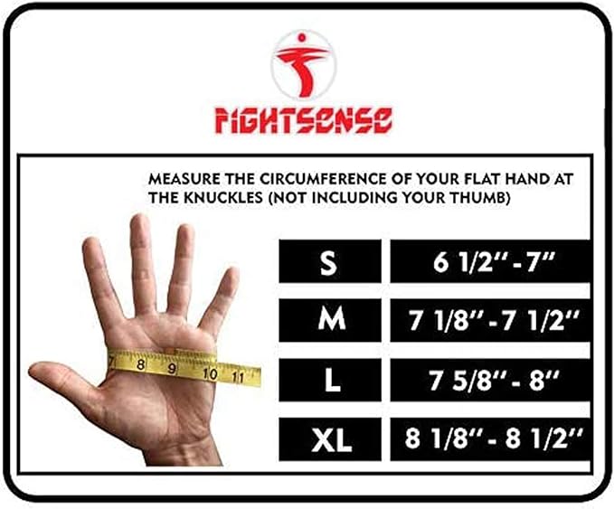 FIGHTSENSE Padded Gel Inner Boxing Gloves for Men and Women with Long Elasticated Hand Wraps for Punching, Boxing, MMA, Muay Thai, Kickboxing and Martial Arts Training (Pair)