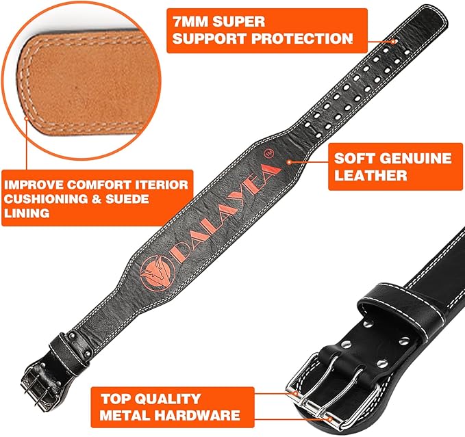 Weight Lifting Belt Gym Fitness 4†Padded Support,10 Adjustable