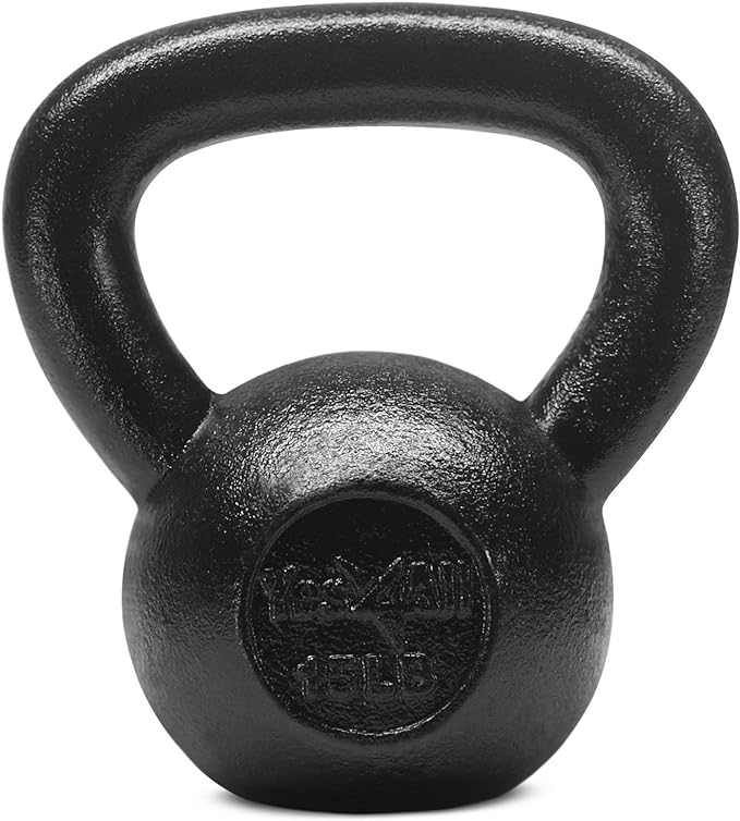 Yes4All Kettlebell Cast Iron Sets 5 - 10 15 - 20 - 25 - 30 lbs,