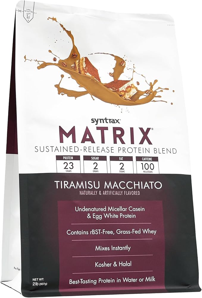 Syntrax Nutrition Matrix Sustained-Release Protein Blend Tiramisu Macchiato 2 lbs.