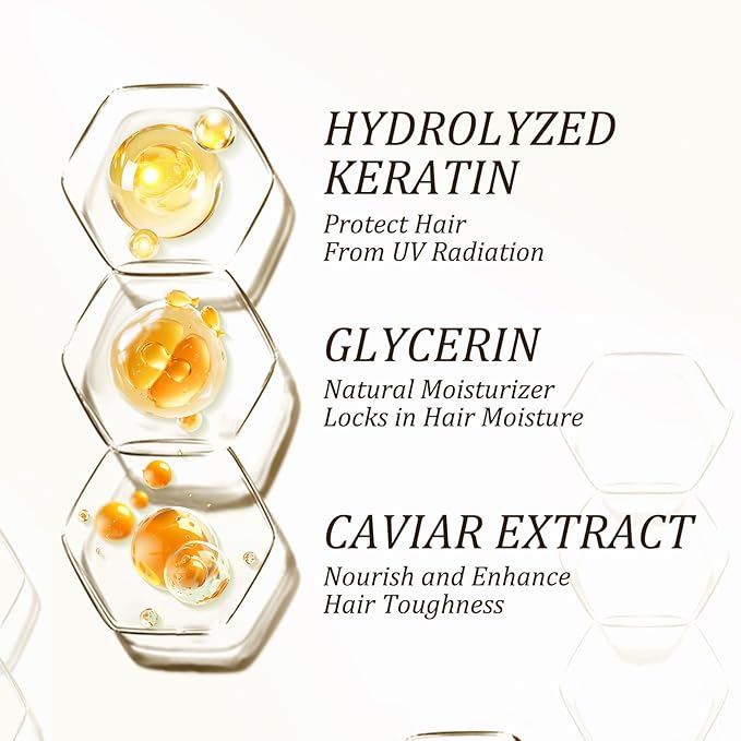 Hydrating Collagen Hair Mask for Dry Damaged Hair-Deep Repair Conditioning Treatment Hair Smooth Masque for All Hair Types 8.45 Oz