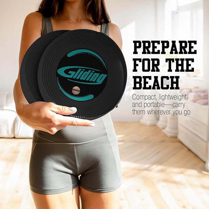Gliding Discs for Working Out - Exercise Sliders 1 Pair, 4 Streaming